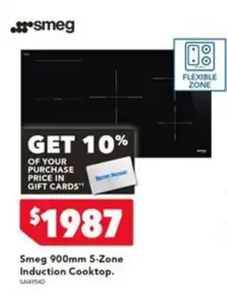 Harvey Norman Smeg 900mm 5-Zone Induction Cooktop offer
