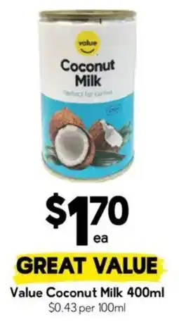 Drakes Value Coconut Milk offer