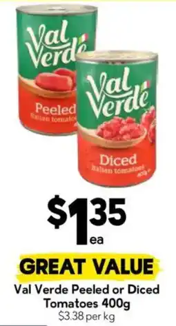Drakes Val Verde Peeled or Diced Tomatoes offer