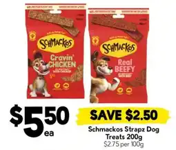 Drakes Schmackos Strapz Dog Treats offer