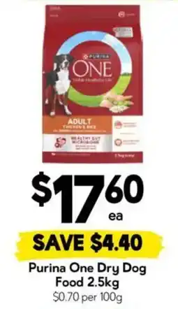 Drakes Purina One Dry Dog Food offer