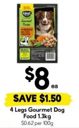 Drakes 4 Legs Gourmet Dog Food offer