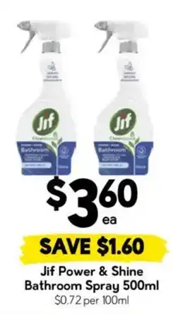 Drakes Jif Power & Shine Bathroom Spray offer