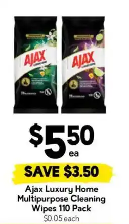 Drakes Ajax Luxury Home Multipurpose Cleaning Wipes offer