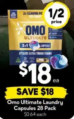 Drakes Omo Ultimate Laundry Capsules offer