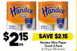 Drakes Handee Ultra Paper Towel 2 Pack offer