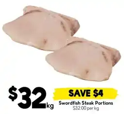 Drakes Swordfish Steak Portions offer