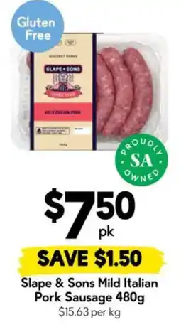 Drakes Slope & Sons Mild Italian Pork Sausage offer