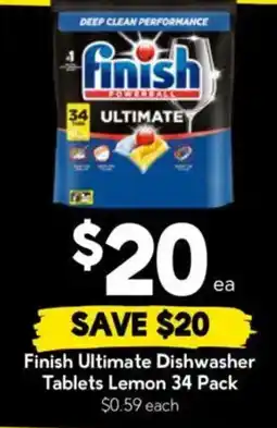 Drakes Finish Ultimate Dishwasher Tablets Lemon offer