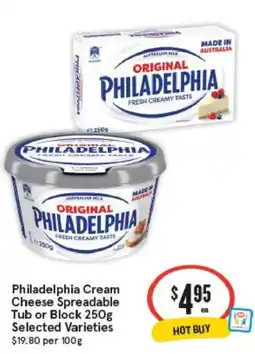 IGA Philadelphia Cream Cheese Spreadable offer