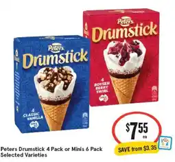 IGA Peters Drumstick Selected Varieties offer
