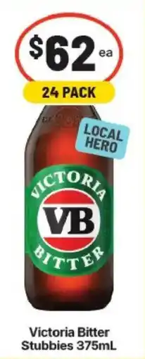 IGA Victoria Bitter Stubbies offer
