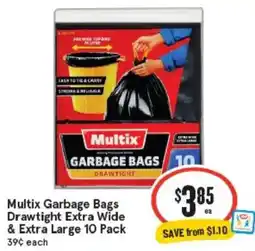 IGA Multix Garbage Bags Drawtite Extra Wide & Extra Large offer