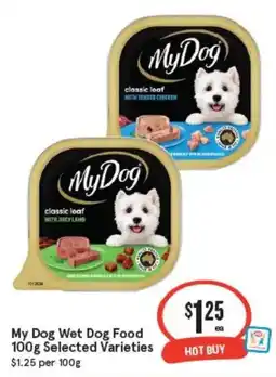 IGA My Dog Wet Dog Food 100g Selected Varieties offer