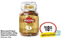 IGA Moccona Freeze Dried Coffee Selected Varieties offer