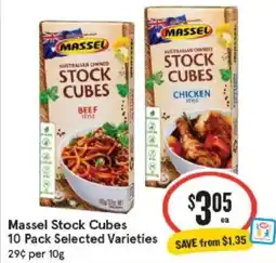 IGA Massel Stock Cubes 10 Pack Selected Varieties offer