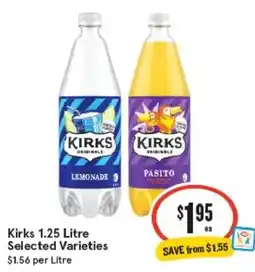 IGA Kirks 1.25 Litre Selected Varieties offer