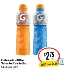 IGA Gatorade Selected Varieties offer