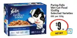 IGA Purina Felix Wet Cat Food Selected Varieties offer