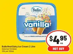 IGA Bulla Real Dairy Ice Cream offer