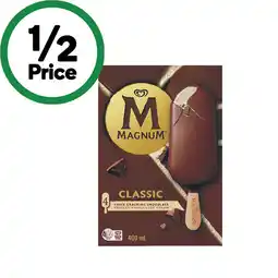 Woolworths Streets Magnum or Magnum Minis 360-400ml Pk 4-6 offer