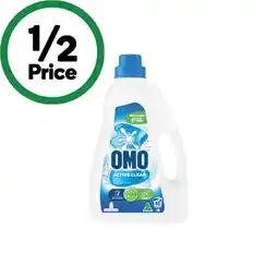 Woolworths OMO Laundry Liquid 2 Litre, Powder 2 kg or Capsules Pk 28 offer