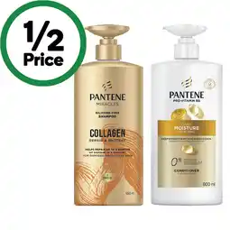 Woolworths Pantene Miracles Shampoo or Conditioner 600-650ml or Pro V Shampoo or Conditioner 800-900ml offer