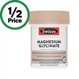 Woolworths Swisse Ultiboost Magnesium Glycinate Tablets offer
