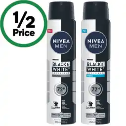 Woolworths Nivea 72hr Aerosol Antiperspirant Deodrant offer