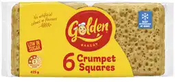 Coles Golden Crumpet Squares 425g offer
