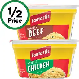 Woolworths Fantastic Noodles Bowls offer