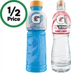Woolworths Gatorade Sports Drink or G-Active Flavoured Water 600ml offer