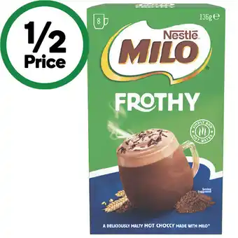 Milo Frothy Hot Chocolate Sachets