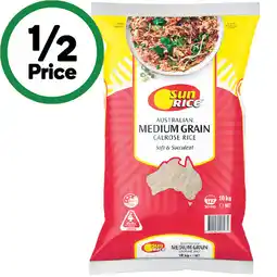 Woolworths SunRice White Medium Grain Rice offer