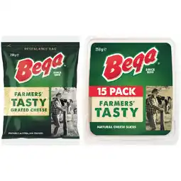 Woolworths Bega Block, Grated or Sliced Cheese 250g – From the Fridge offer