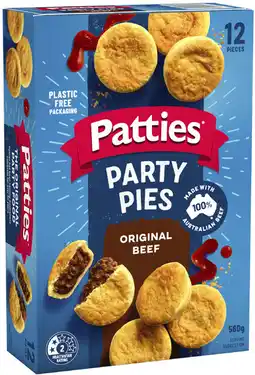Coles Patties Party Meat Pies 560g offer