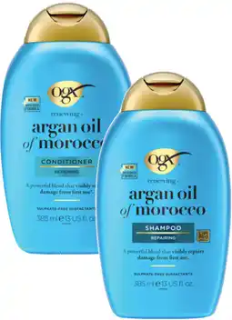 Coles Ogx Argan Oil of Morocco Shampoo or Conditioner 385mL offer