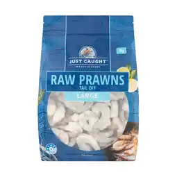 Woolworths Just Caught Raw Prawns Tail Off – From the Seafood Freezer offer