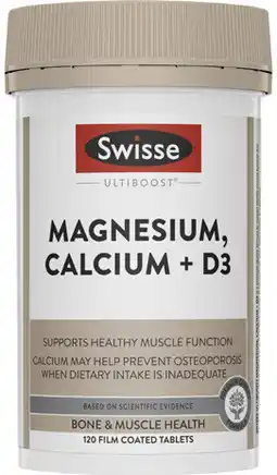 Coles Swisse Ultiboost Magnesium, Calcium + D3 Tablets offer