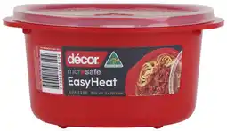 Coles Décor Microsafe Easy Heat Round Container offer