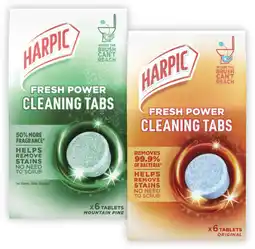 Coles Harpic Fresh Power Cleaning Tabs offer