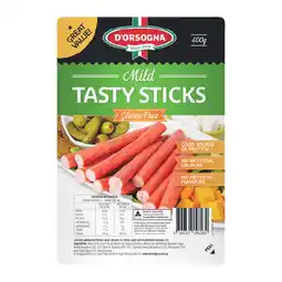Woolworths D’Orsogna Tasty Sticks Mild – From the Deli offer