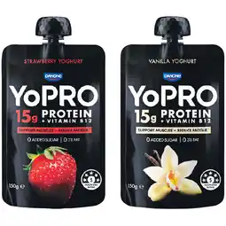 Woolworths YoPRO High Protein Yoghurt Pouch offer