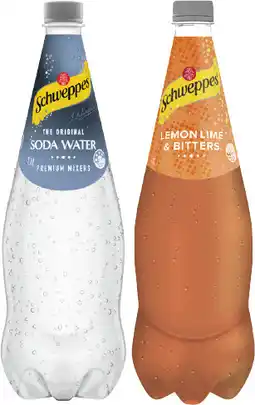 Coles Schweppes Soft Drink or Mixers 1.1 Litre offer