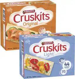 Coles Arnott's Cruskits Crispbread offer