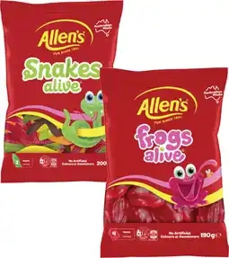 Coles Allen's Lollies-200g offer