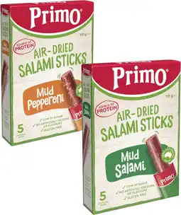 Coles Primo Air-Dried Salami Sticks offer