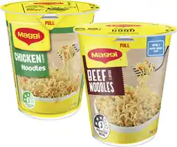 Coles Maggi Instant Noodle Cup-65g offer