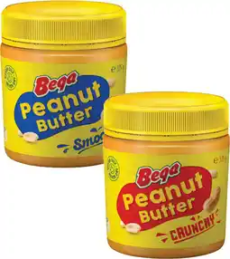 Coles Bega Smooth or Crunchy Peanut Butter 375g offer