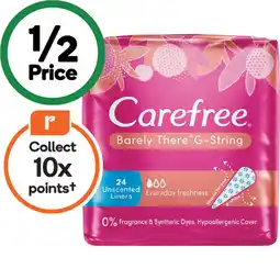 Woolworths Carefree Barely There G-String Liners offer
